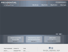 Tablet Screenshot of presidentialfinancial.com